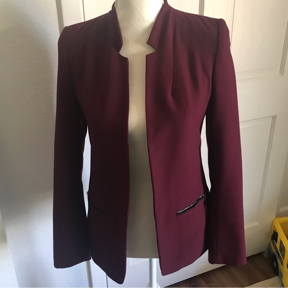 ASOS burgundy blazer, size 4